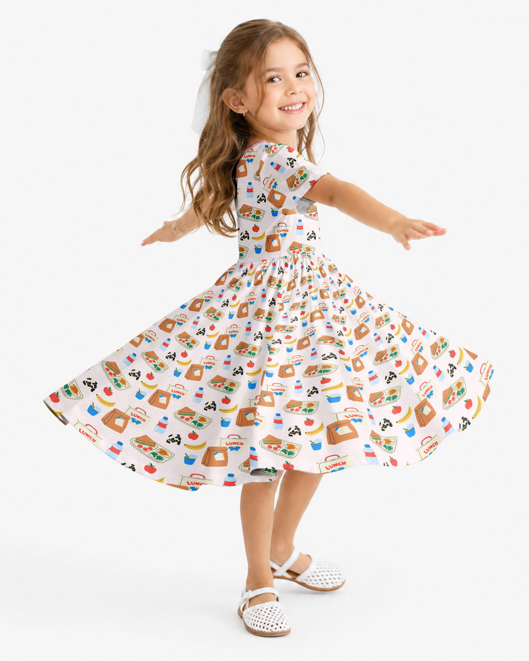 Happy School Lunch Bamboo Twirl Dress