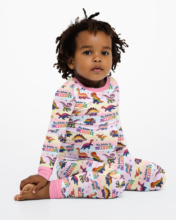 The Future is Inclusive Bamboo Two Piece Long Sleeve Pajama Set