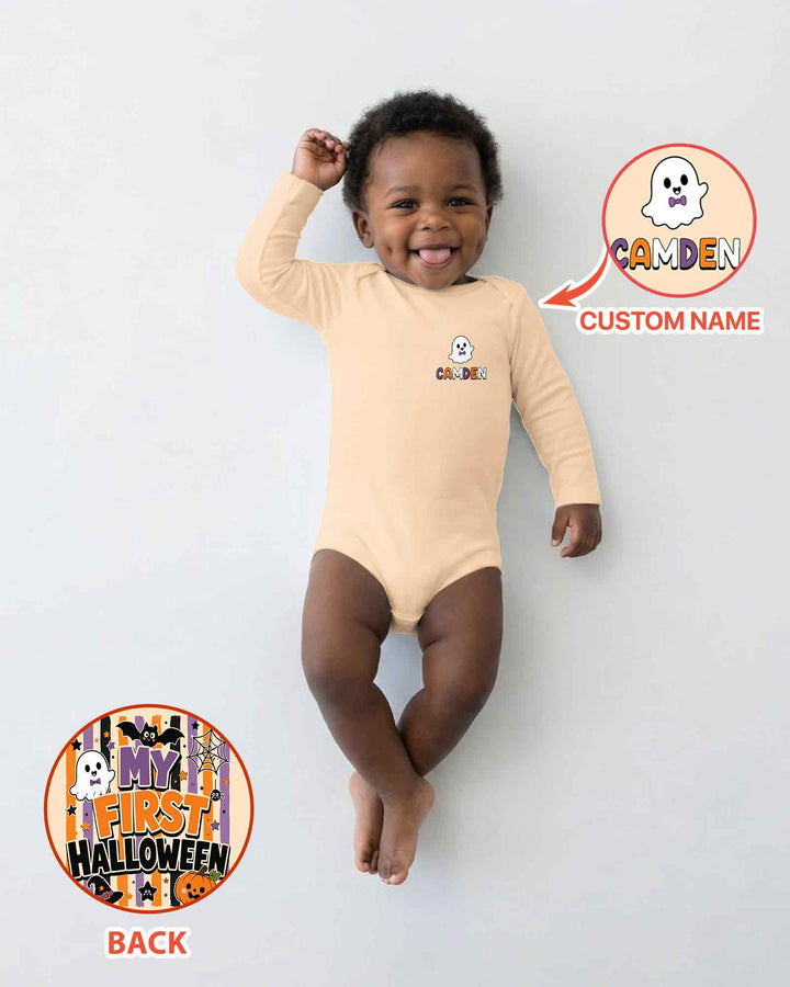 Personalized My First Halloween Bamboo Bodysuit