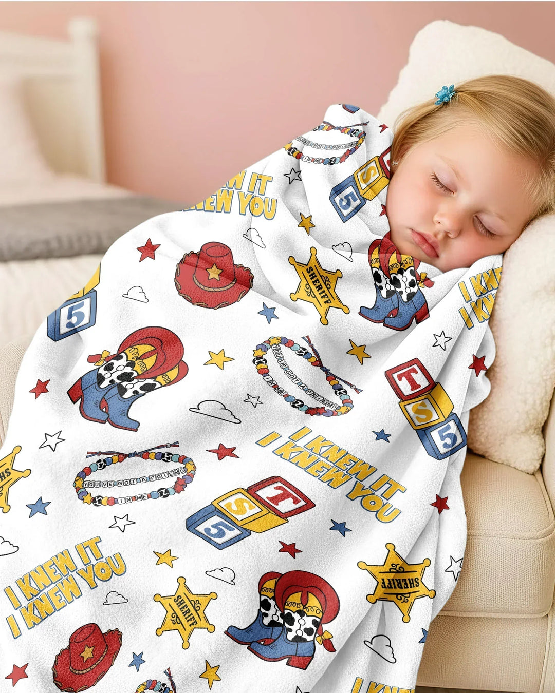 Little Cowgirl Bamboo Blanket