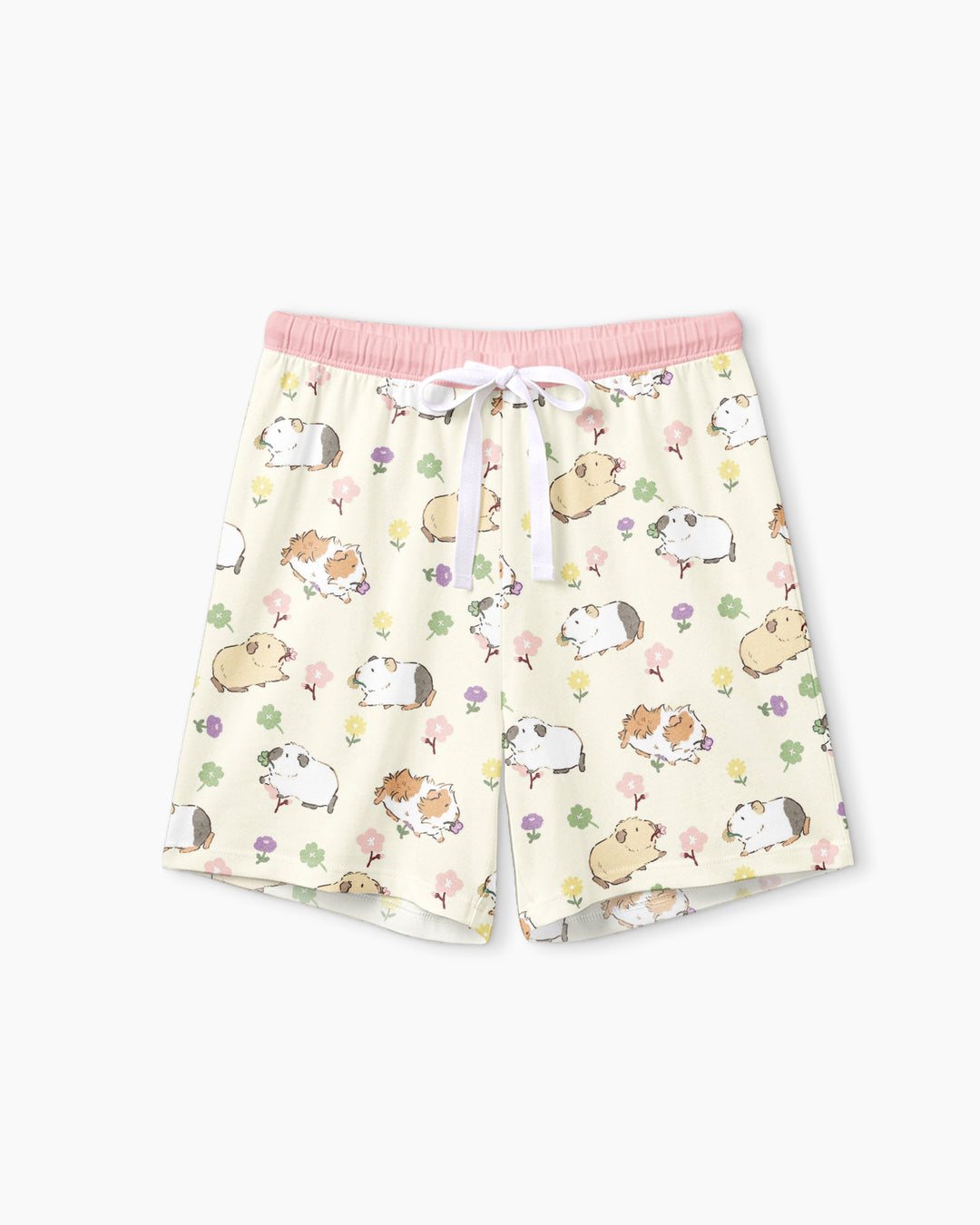 Guinea Pig Garden Bamboo Women Short Sleeve Short Pajama Set