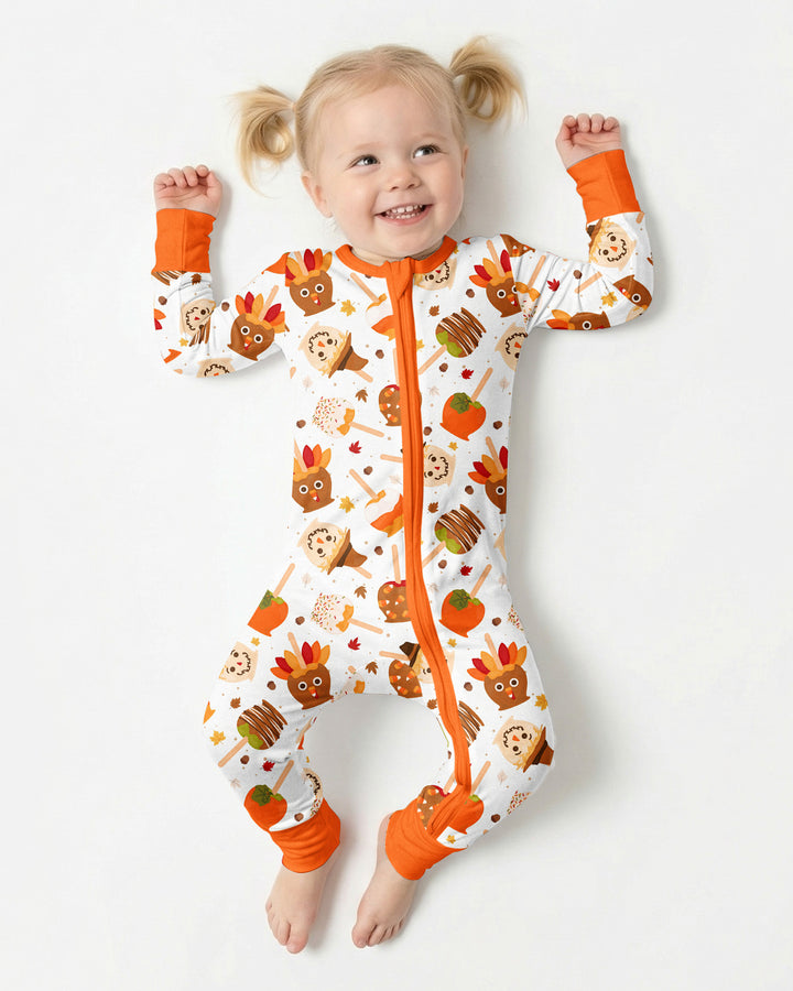 Fall Caramel Apple Family Matching Bamboo Convertible Zippy