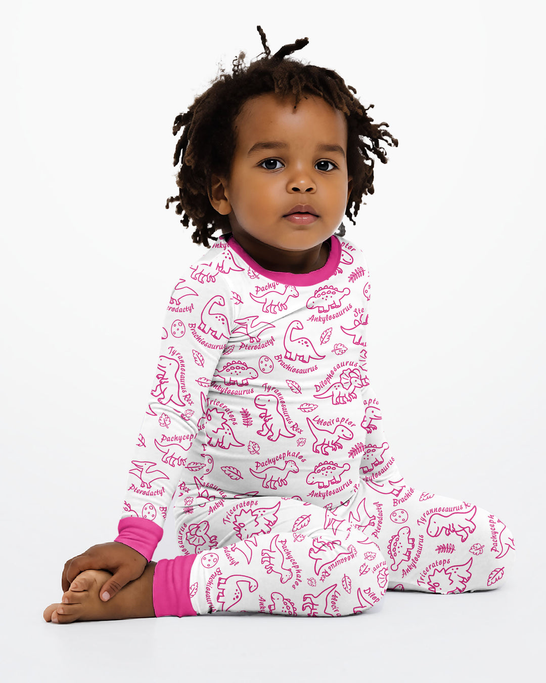 Template Bamboo Two Piece Long Sleeve Pyjamas Set