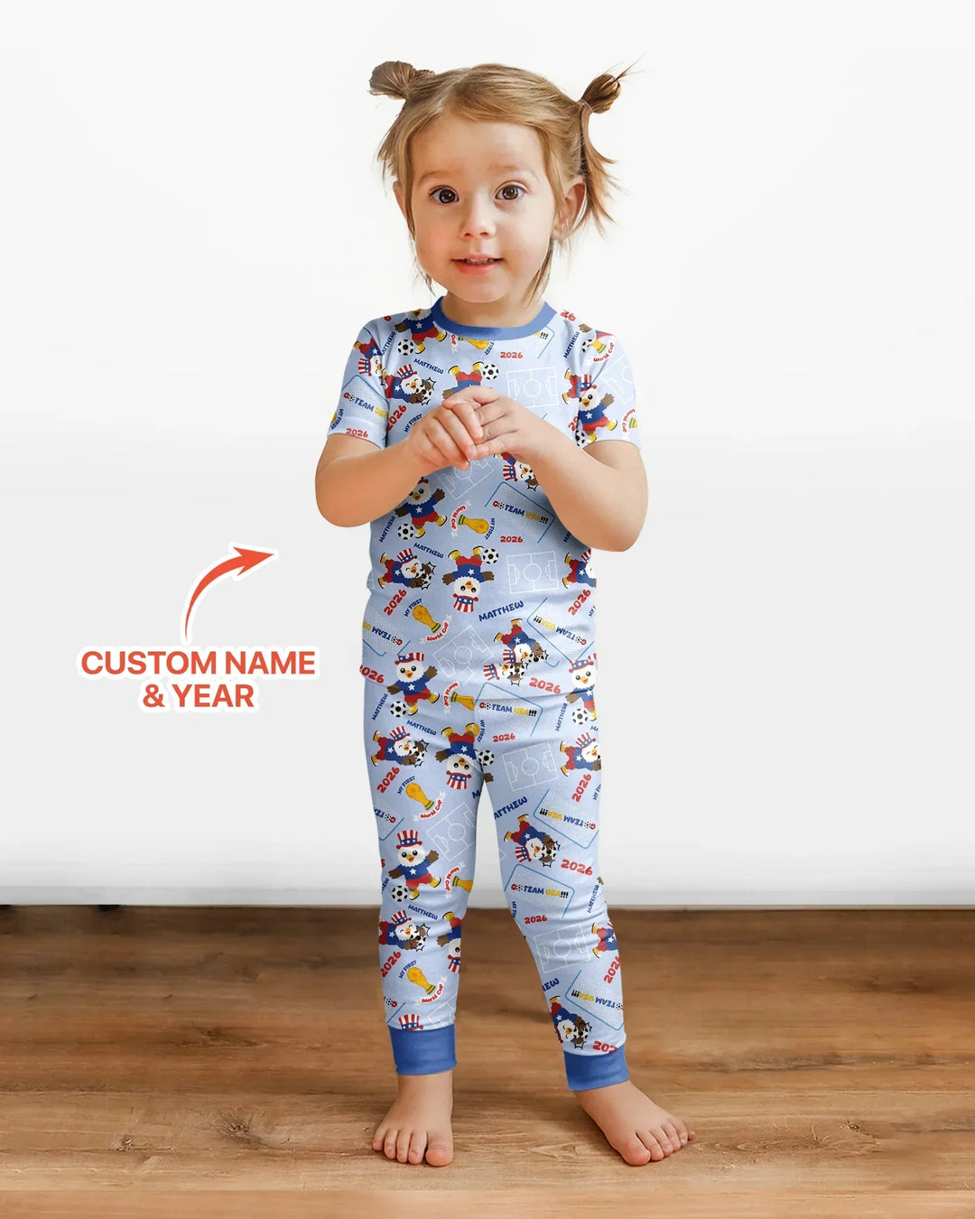 My First World Cup Bamboo Two Piece Short Sleeve Pajama Set