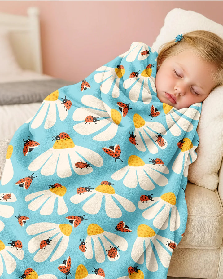 Lucky Little Bug Bamboo Blanket