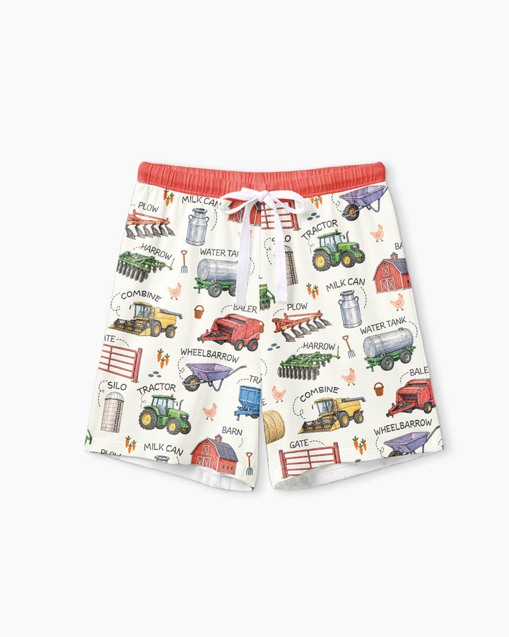 Little Farmer Bamboo Women Short Sleeve Short Pajama Set