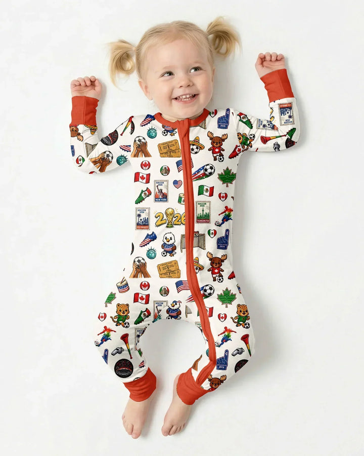 Soccer Cup 2026 Family Matching Bamboo Convertible Zippy