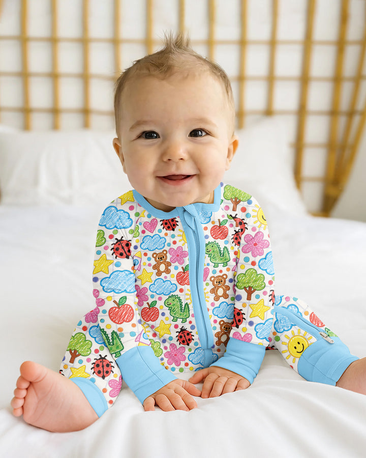 Baby Cute Draw Bamboo Convertible Zippy