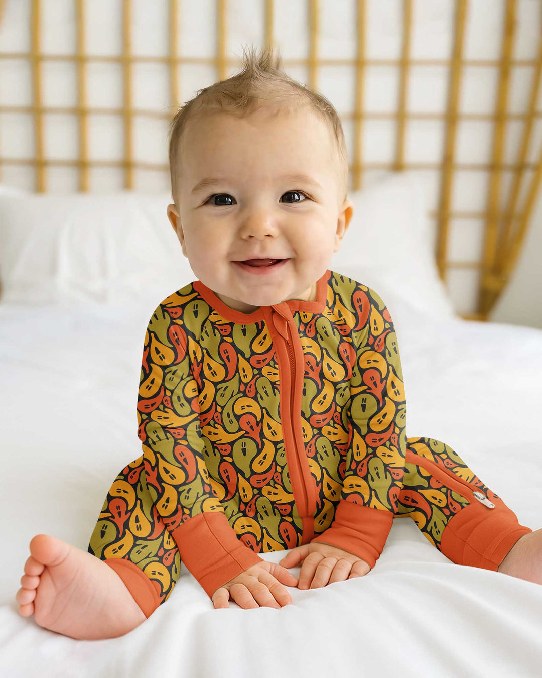 Retro Haunts & Happy Boos Bamboo Convertible Zippy