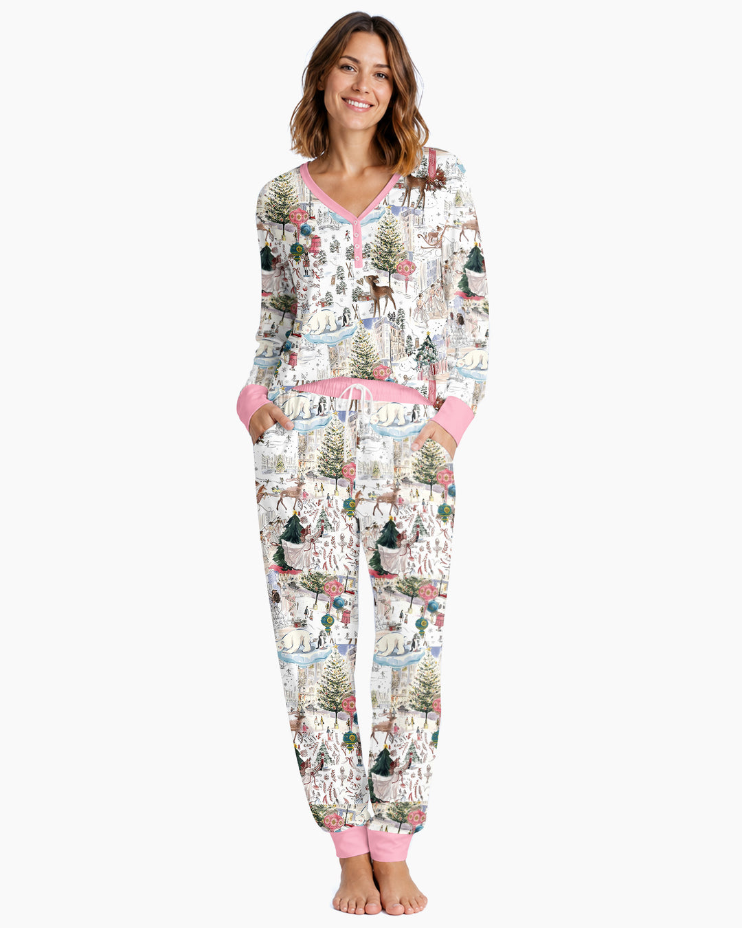 Enchanted Winter Wonderland Bamboo Women Pajama Set