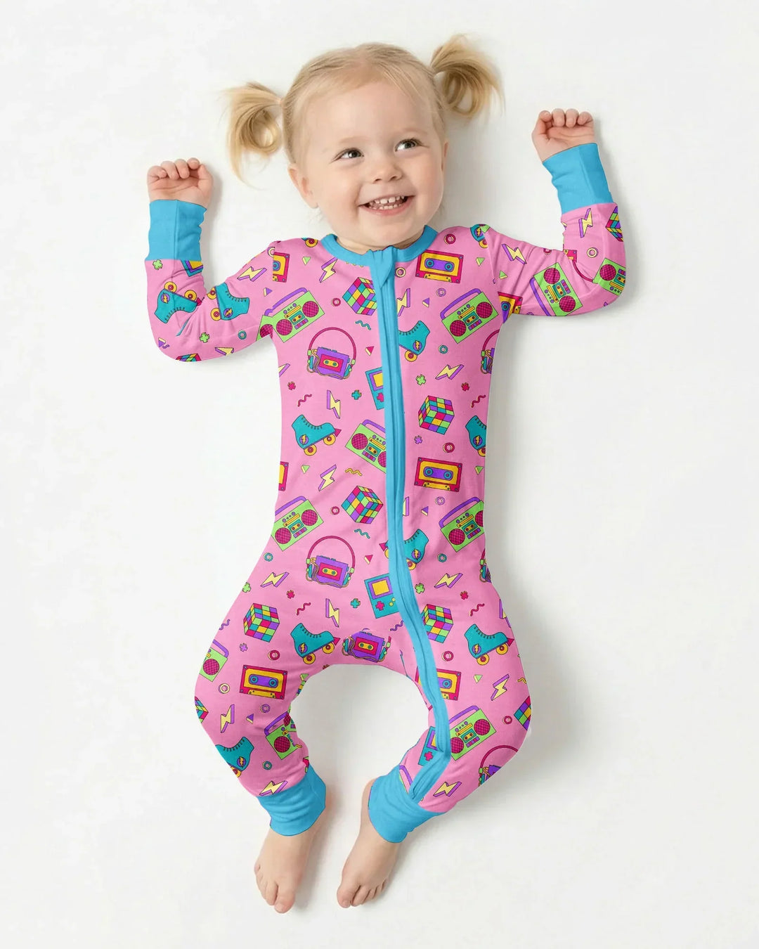 80s Retro Neon Bamboo Convertible Zippy