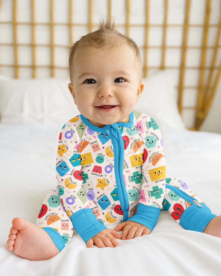 Happy Shape Squad Family Matching Bamboo Convertible Zippy