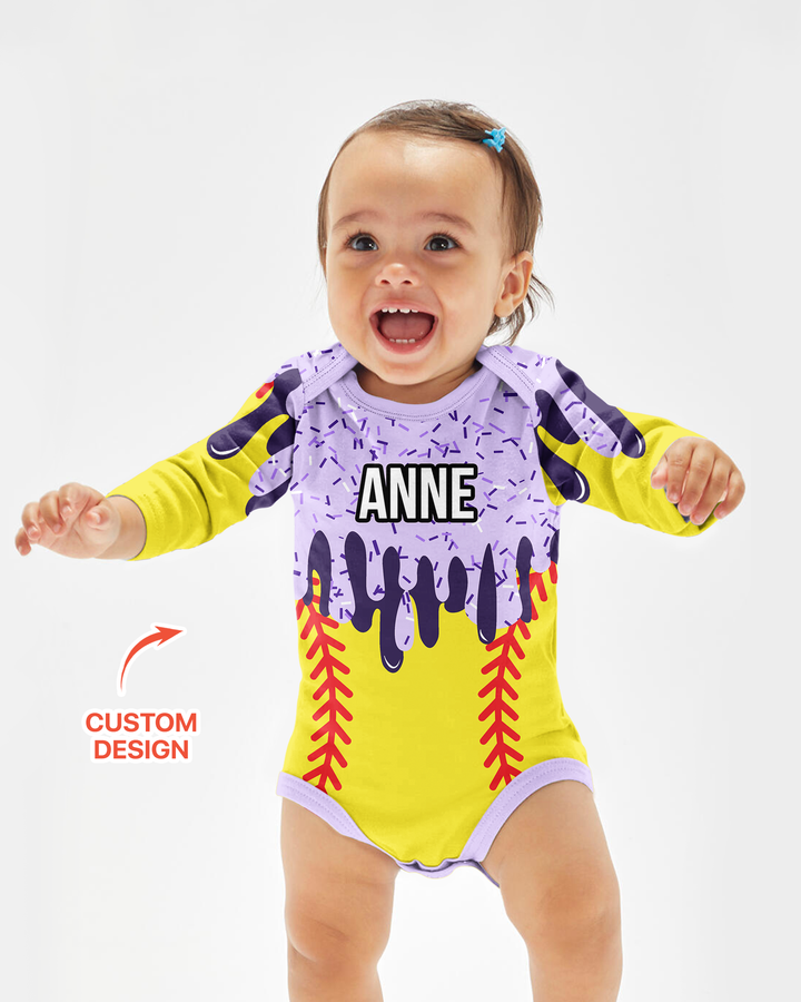 Icecream Drip Scale Bamboo Bodysuit