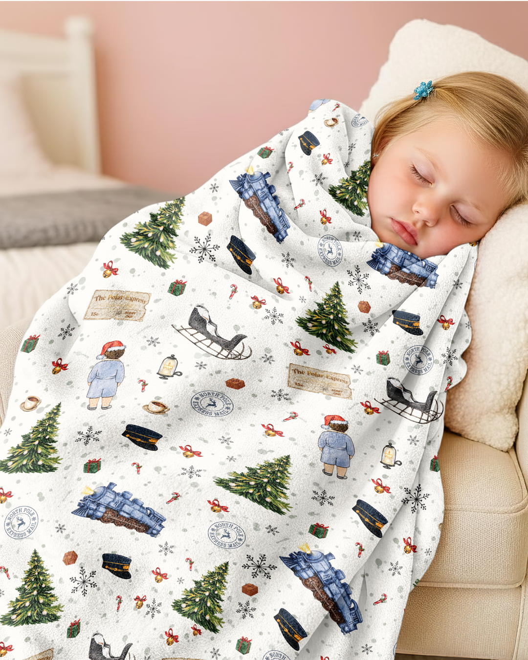 North Pole Adventure Bamboo Blanket