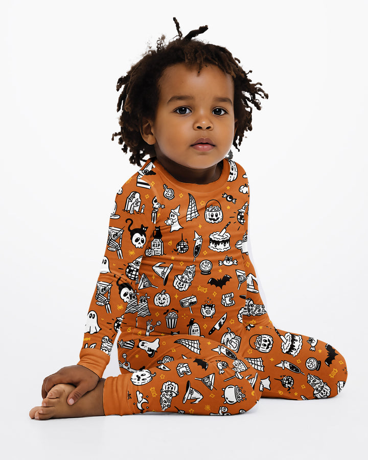 Template Bamboo Two Piece Long Sleeve Pyjamas Set