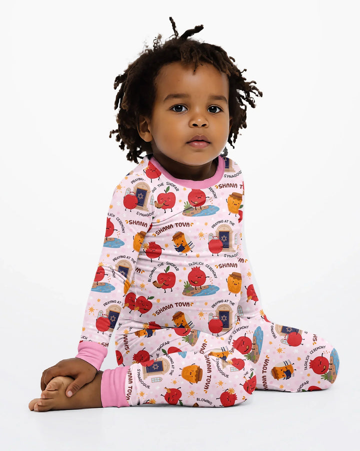 Template Bamboo Two Piece Long Sleeve Pyjamas Set