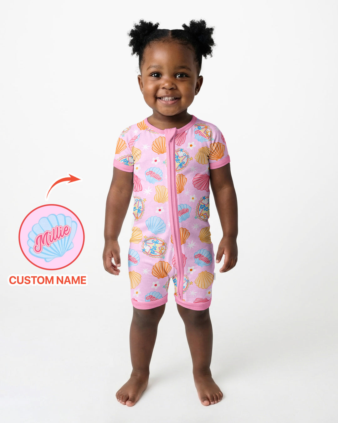 Mermaid Back To School Bamboo Shorty Zippy