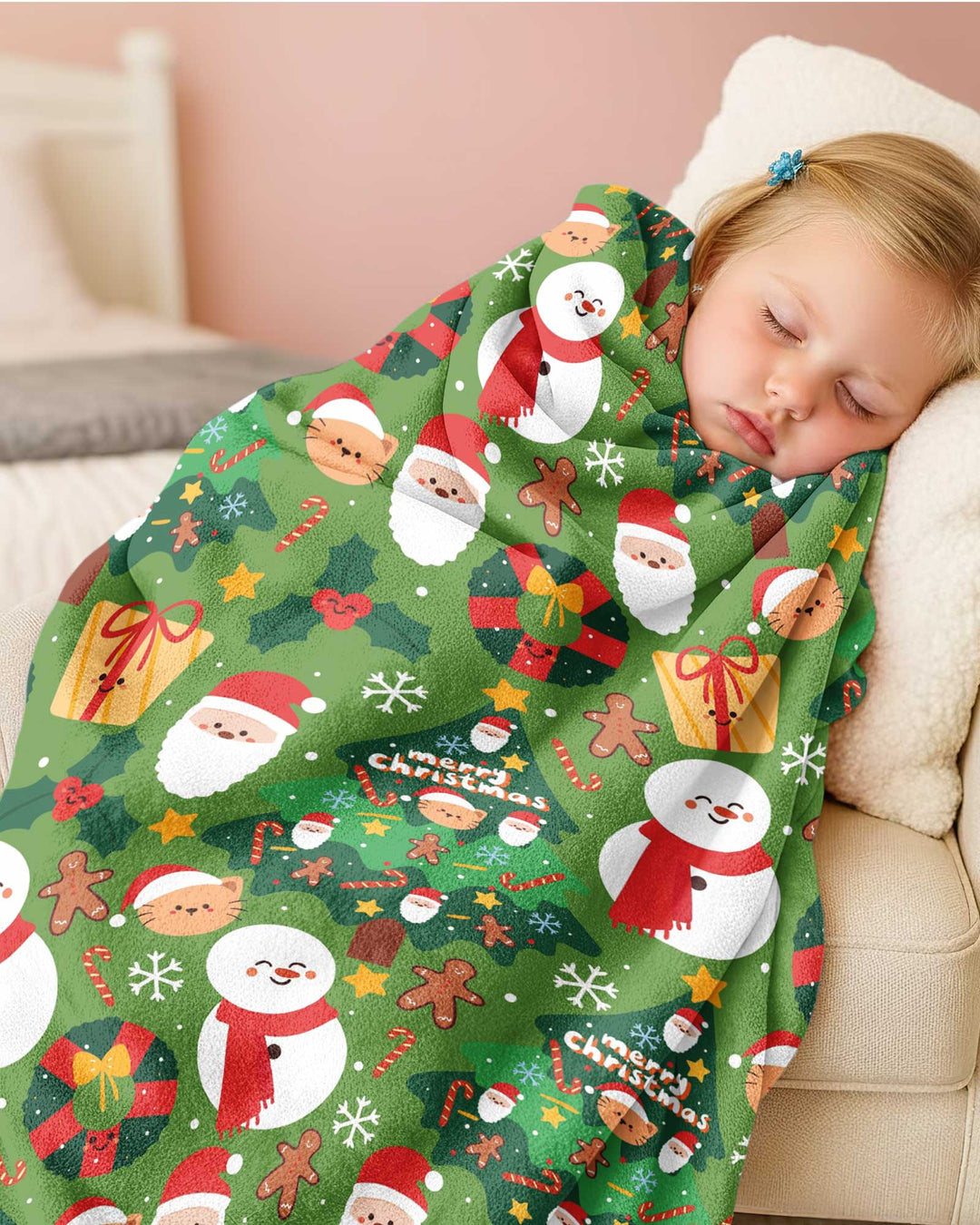 Snowmen Funny Bamboo Blanket