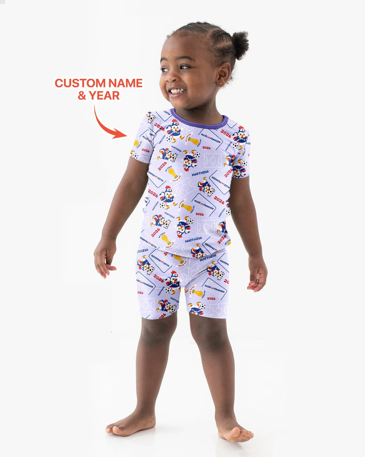 My First World Cup Bamboo Two Piece Short Sleeve Shorts Pajama Set