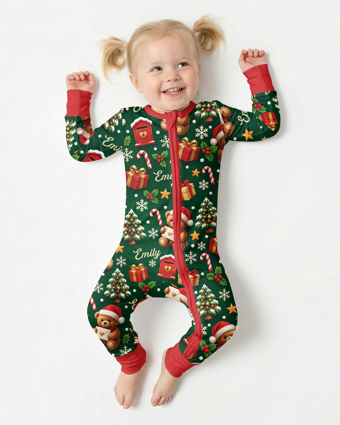 Cute Bear Christmas Bamboo Convertible Zippy