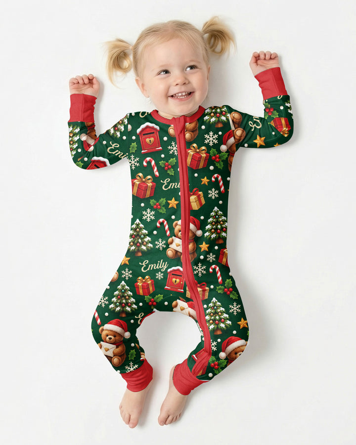 Cute Bear Christmas Bamboo Convertible Zippy