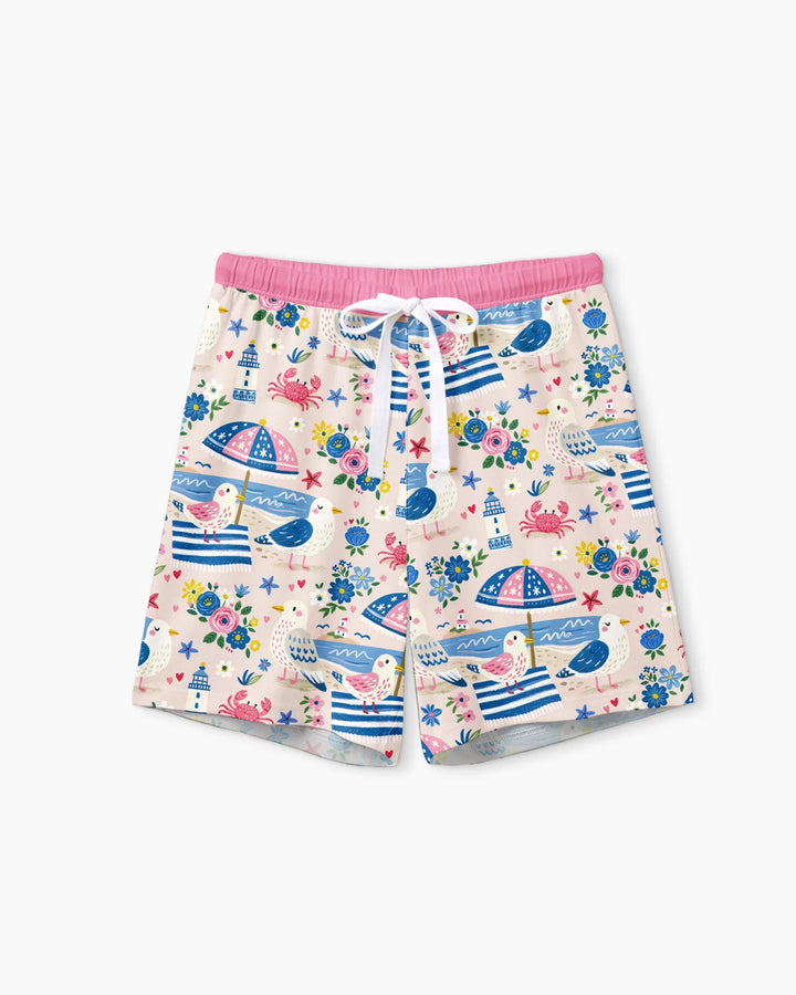 A Day At The Shore Bamboo Women Short Sleeve Short Pajama Set