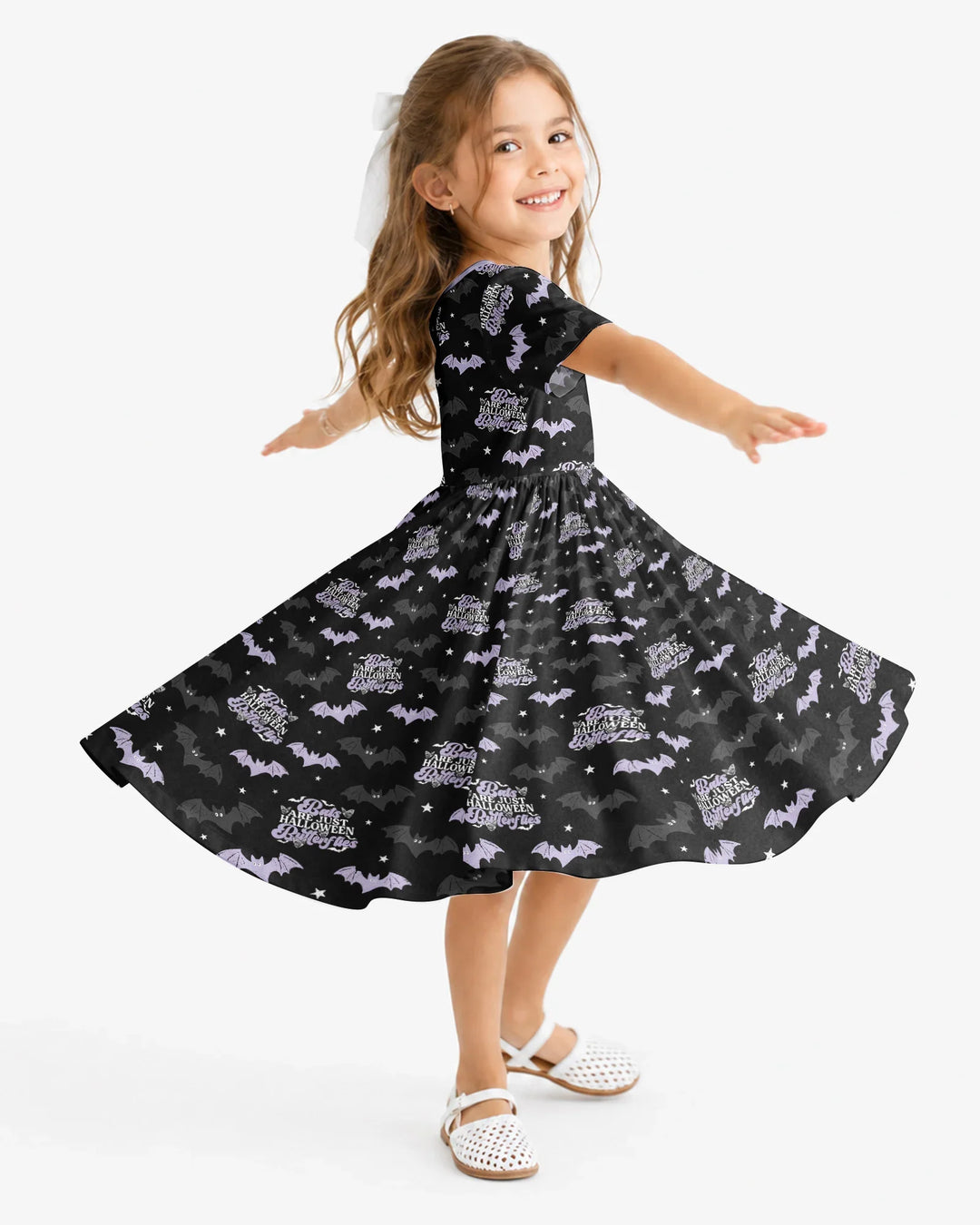 Halloween Butterflies Bamboo Twirl Dress