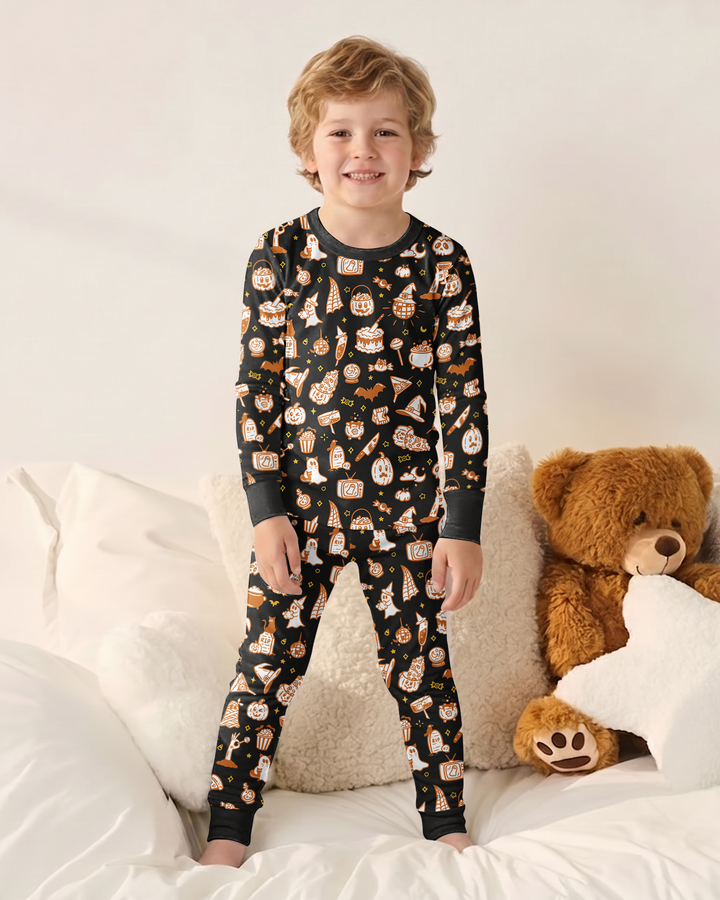 Template Bamboo Two Piece Long Sleeve Pyjamas Set