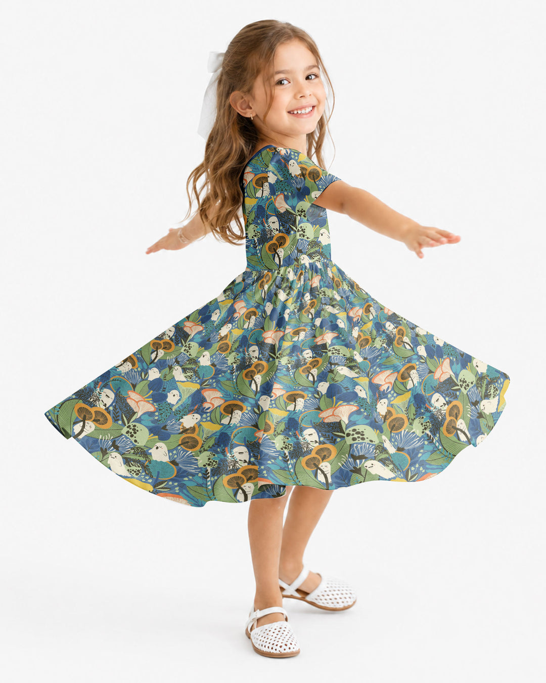 Ghost Forest Bamboo Twirl Dress