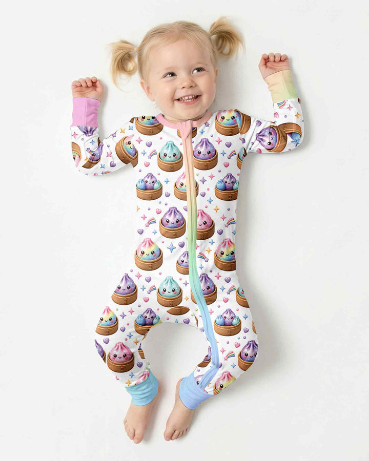 Cute Glitter Dumpling Bamboo Convertible Zippy