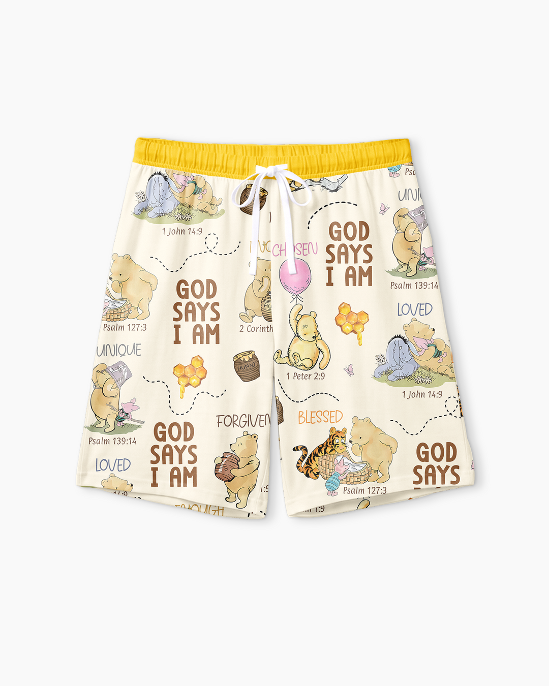 God Says I Am – Little Blessings Bamboo Men Short Sleeve Short Pajama Set