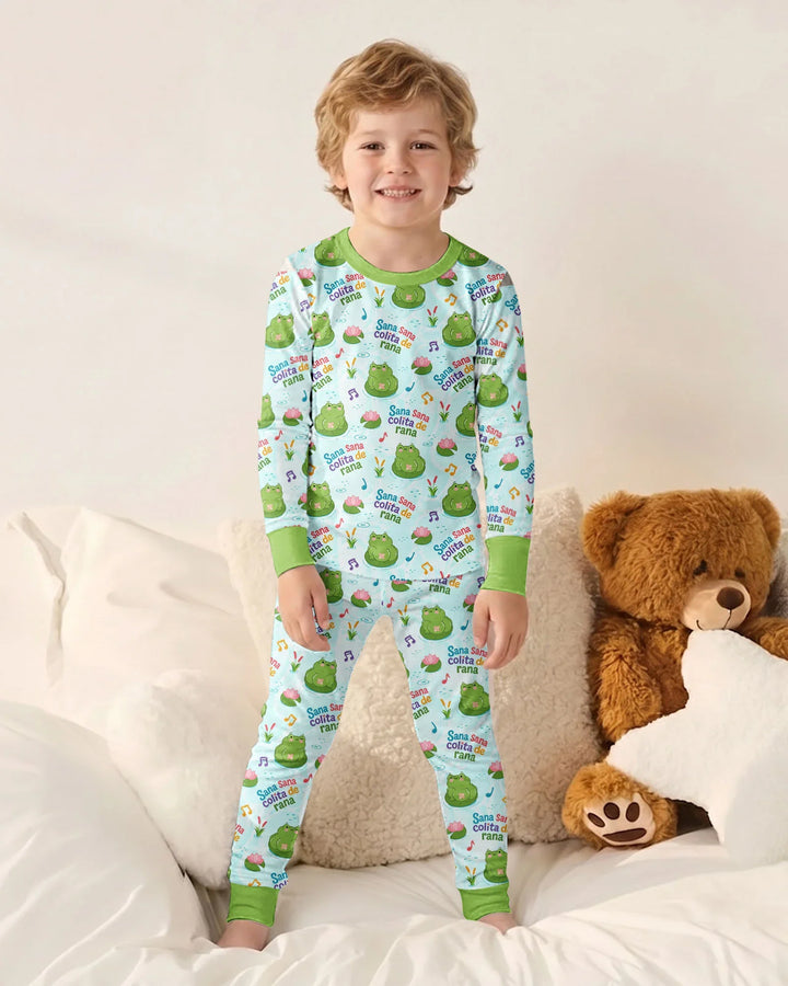 Sana Sana Colita De Rana Bamboo Two Piece Long Sleeve Pajama Set
