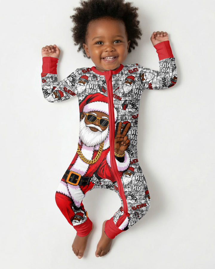 Santa Swag Christmas Bamboo Convertible Zippy
