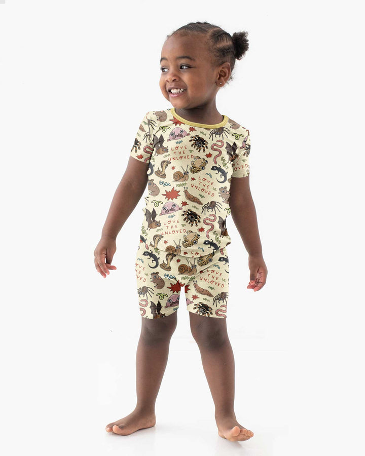 Love the Unloved Bamboo Two Piece Short Sleeve Shorts Pajama Set