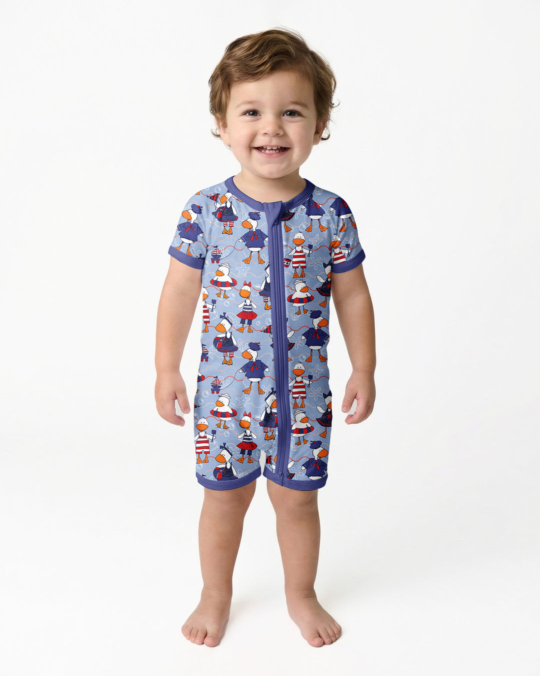 Freedom Floaties Family Matching Bamboo Shorty Zippy