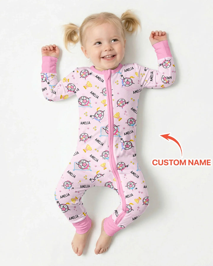 Custom Name Soccer Dad Team Matching Bamboo Convertible Zippy