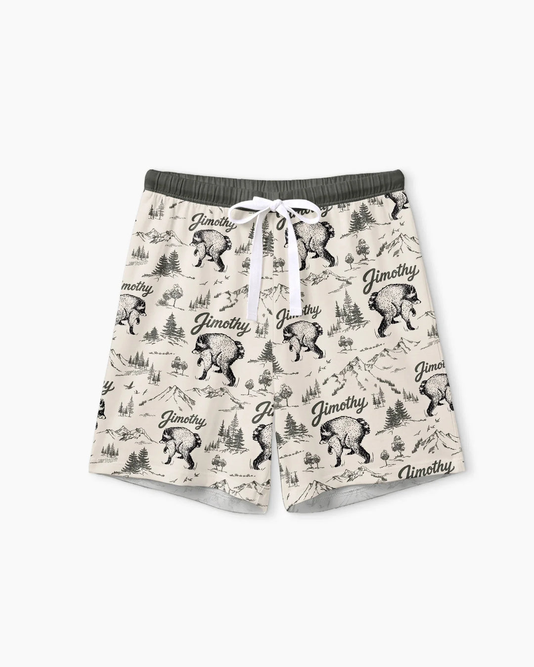 Vintage Jimothy Racoon Family Matching Bamboo Women Short Sleeve Short Pajama Set