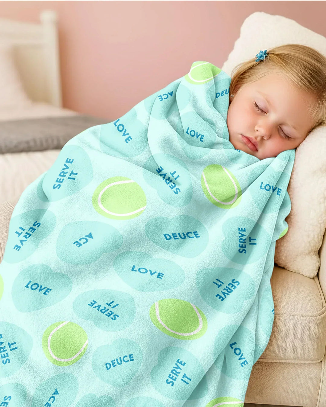 Tennis with Love Bamboo Blanket