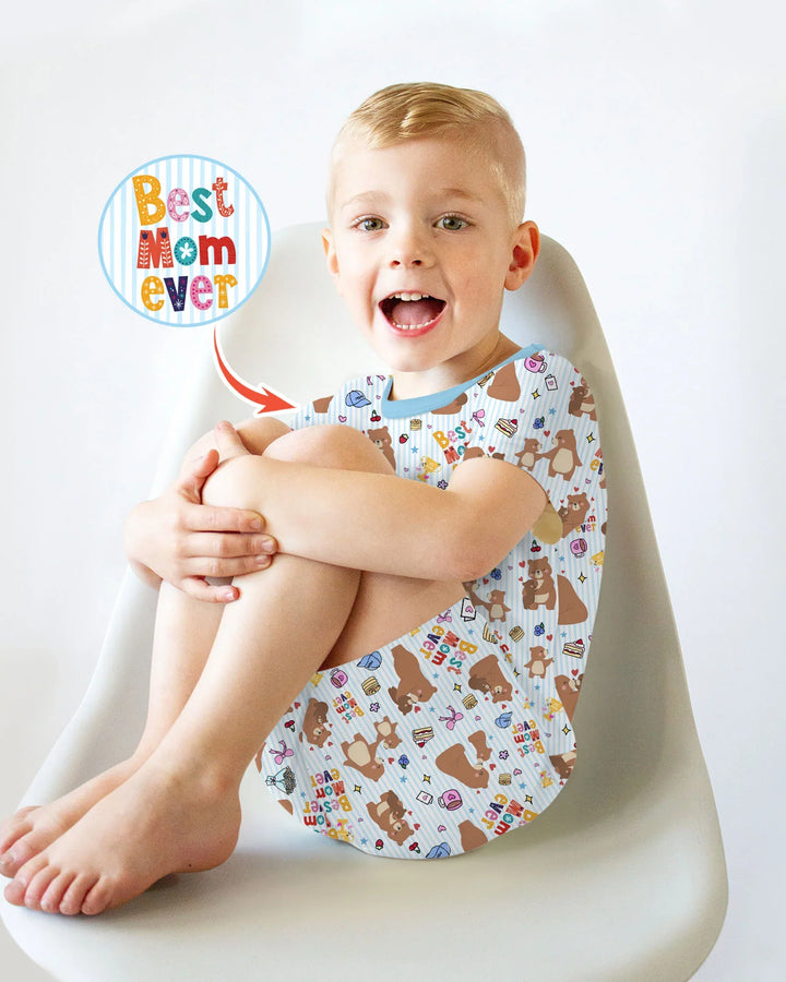 Best Mama Bear Ever Family Matching Bamboo Two Piece Short Sleeve Shorts Pajama Set