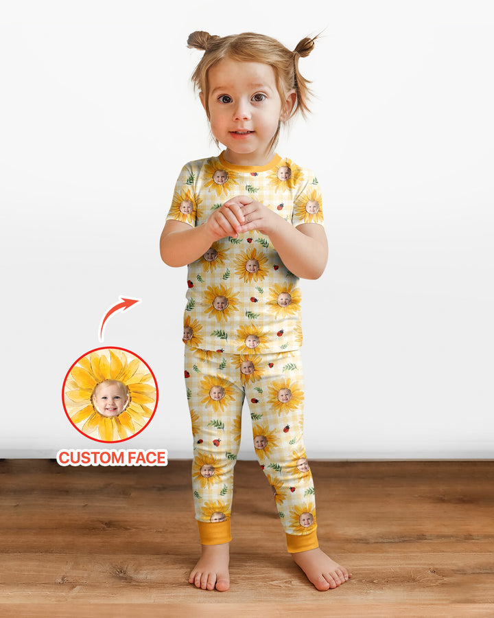 CUSTOM Template Bamboo Two Piece Short Sleeve Pyjamas Set