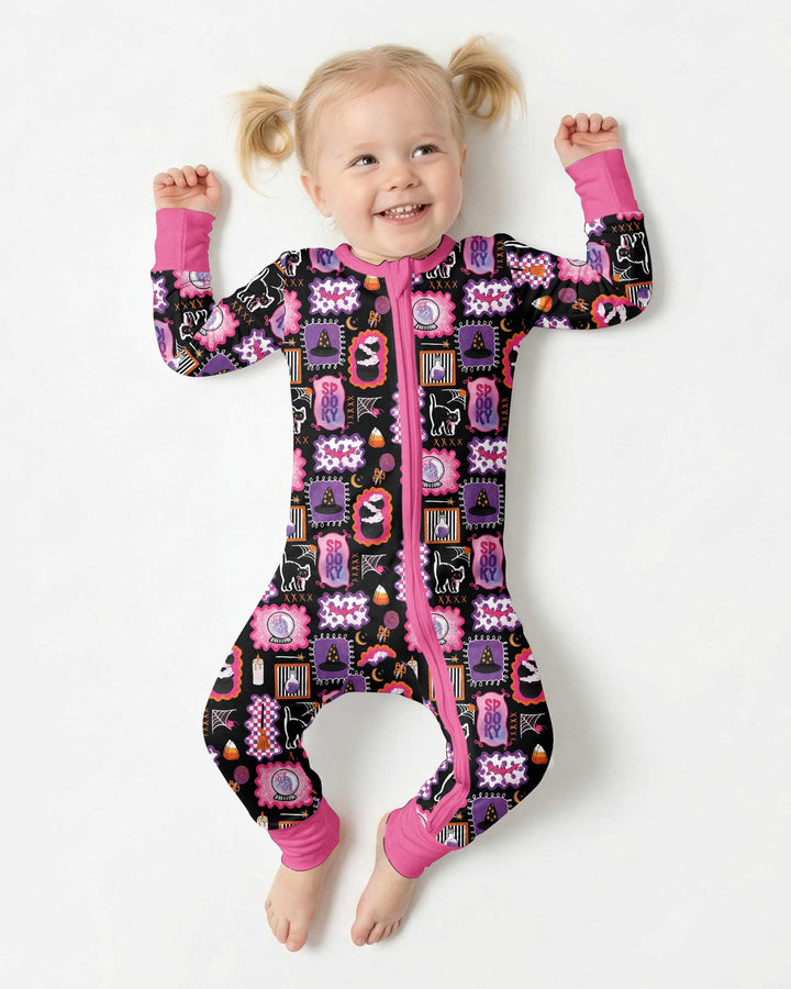 Pink Witchy Halloween Bamboo Convertible Zippy