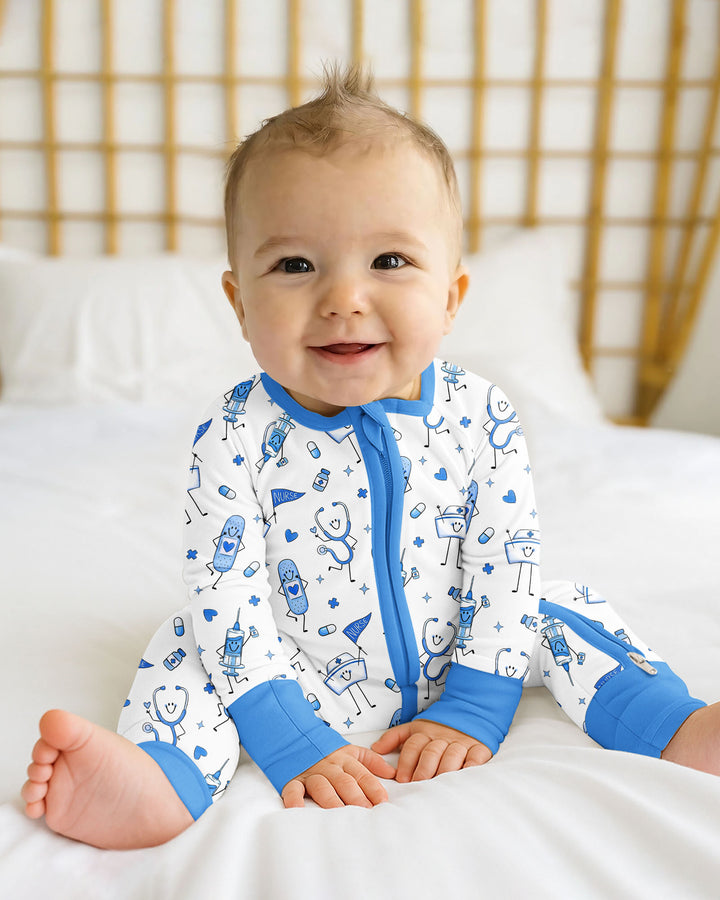 Cute Nurse Crew Bamboo Convertible Zippy