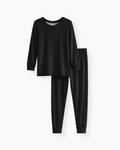 Black Bamboo Two Piece Pyjamas Set