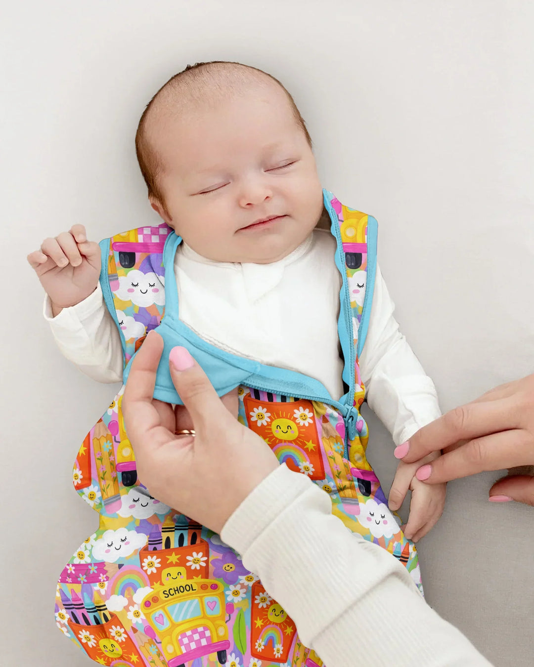 Retro Happy Classroom Bamboo Sleep Bag