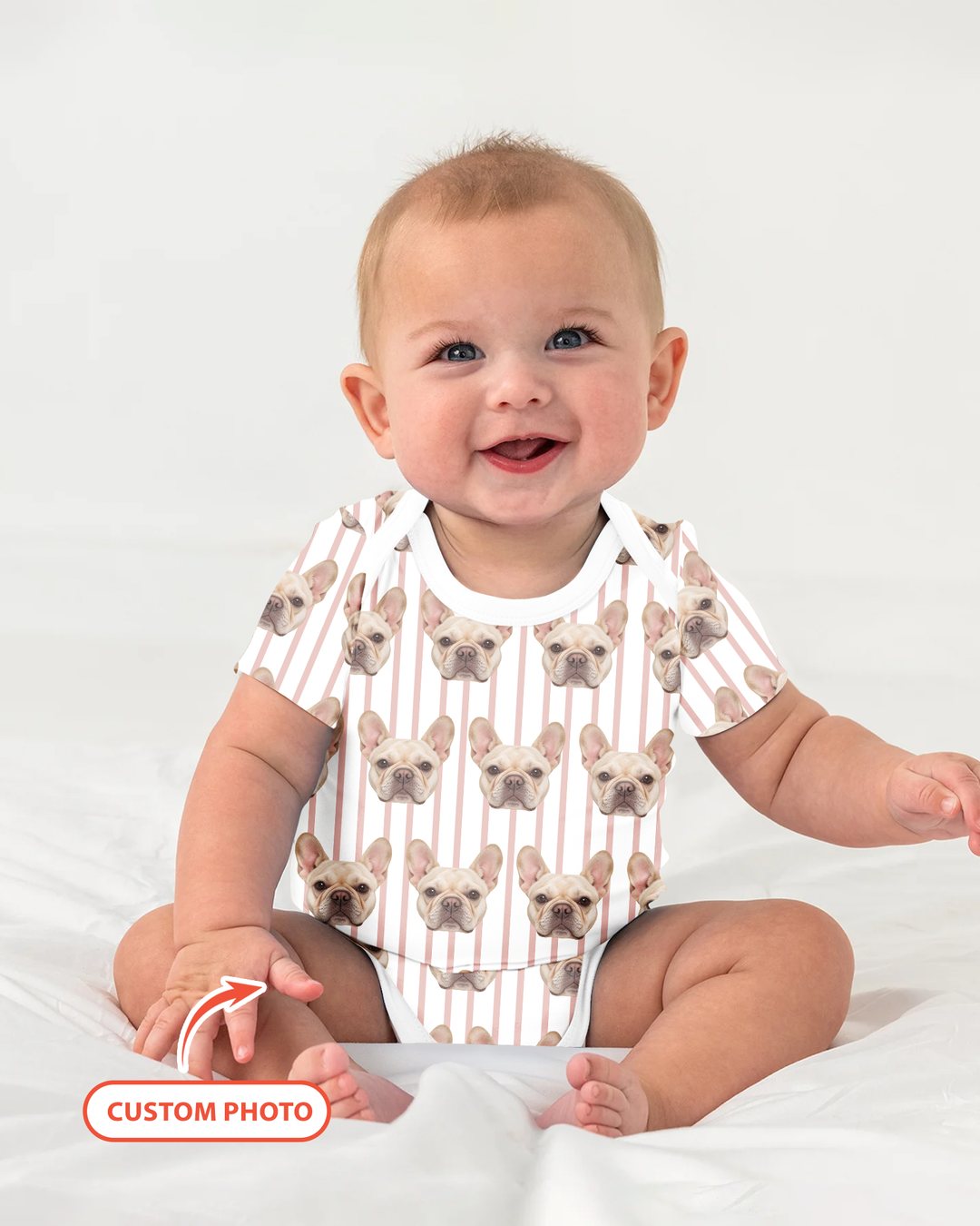 Cute Baby With Pet Bamboo Bodysuit