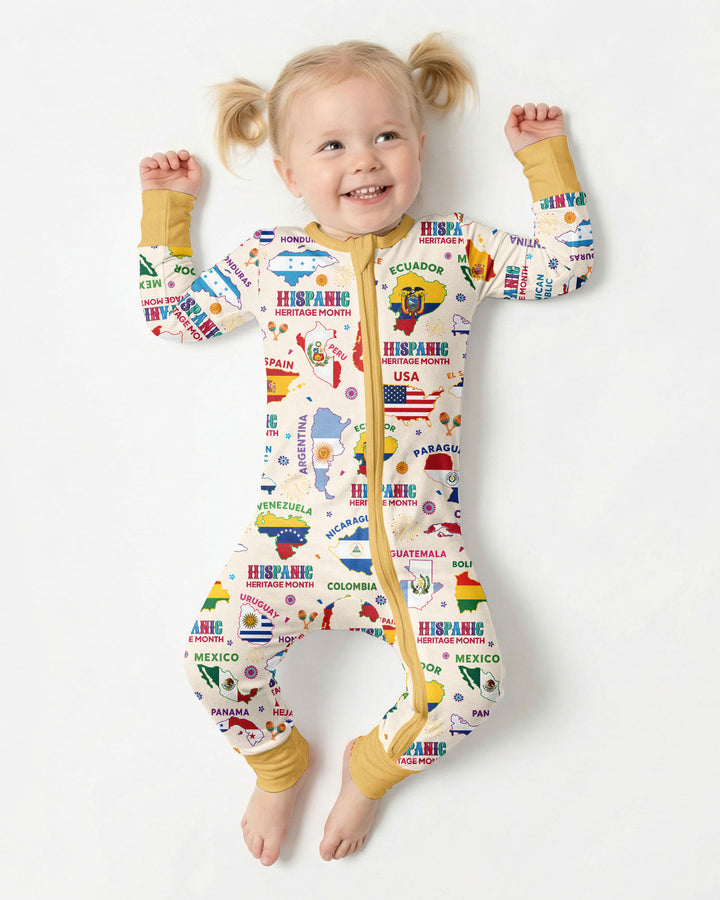 Hispanic Heritage Month Country Flags Bamboo Convertible Zippy