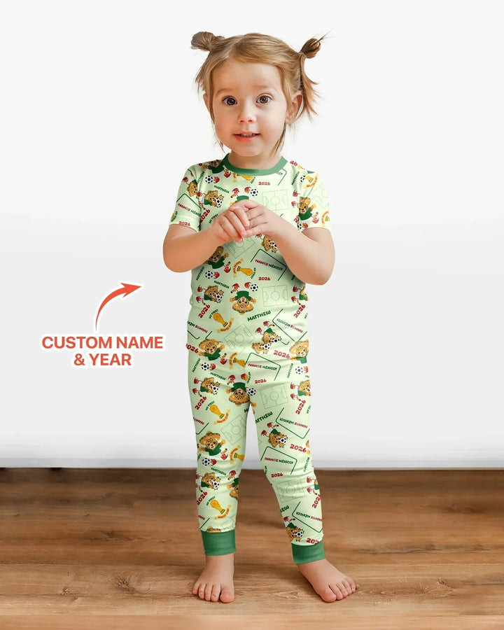 My First World Cup Bamboo Two Piece Short Sleeve Pajama Set