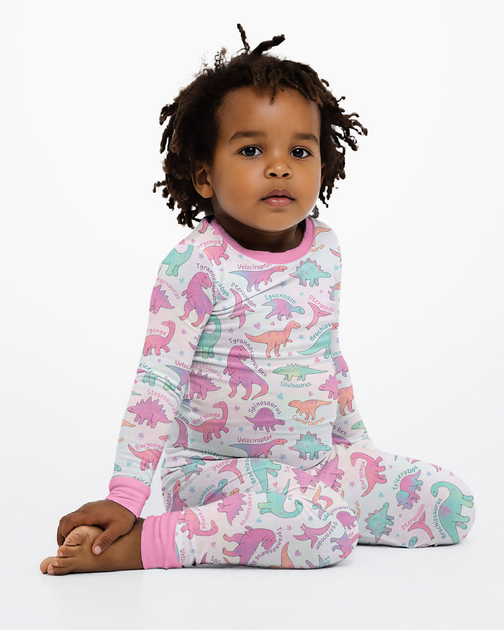 Template Bamboo Two Piece Long Sleeve Pyjamas Set
