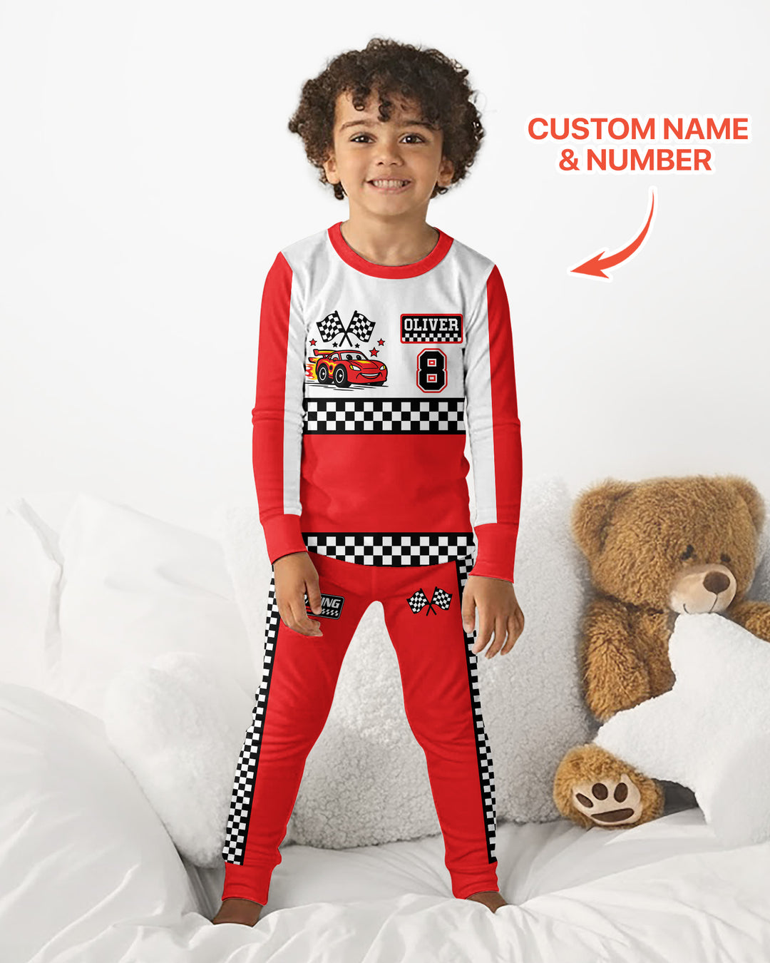 Born To Race Bamboo Two Piece Long Sleeve Pajama Set