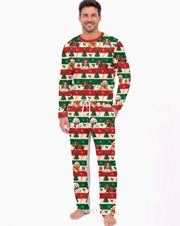 Dog Lover Christmas Bamboo Men's Pajama Set
